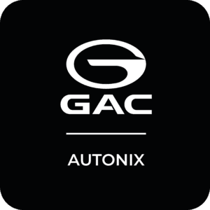Logo GAC Autonix na czarnym tle